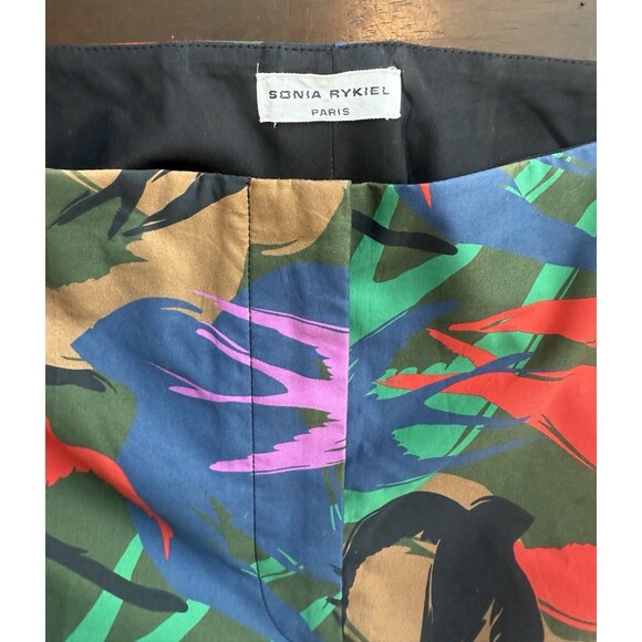 Sonia Rykiel Paris Womens Birds All Over Print Pants Size 36 French, 100% Cotton - Picture 3 of 12